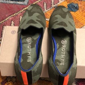 Camo Rothy’s LIKE NEW with box